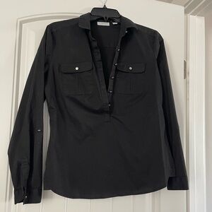 New York & Company Classic Black long sleeve Shirt size S